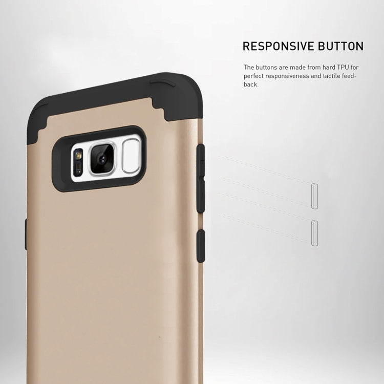 For Galaxy S8 + / G9550 Dropproof 3 in 1 No gap in the middle Silicone sleeve for mobile phone