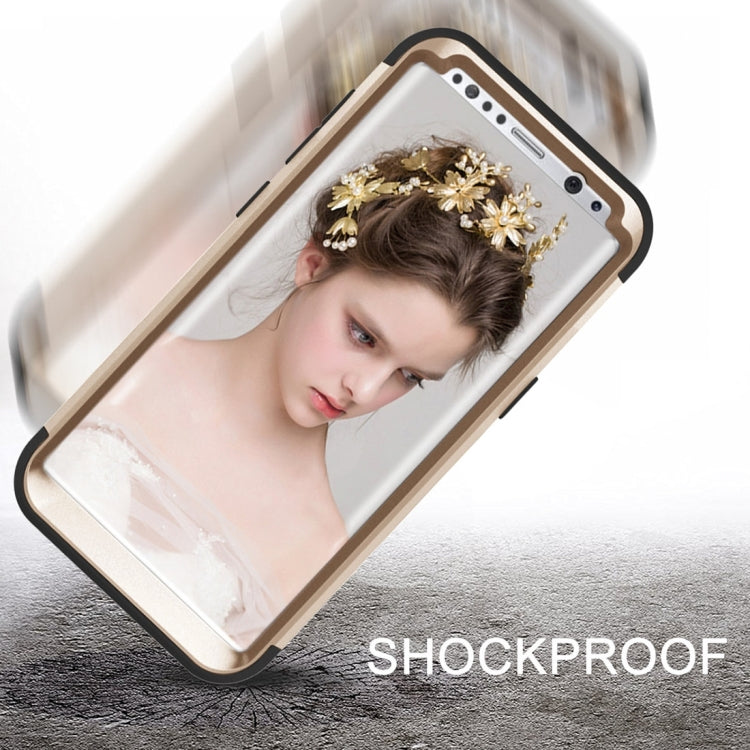 For Galaxy S8 + / G9550 Dropproof 3 in 1 No gap in the middle Silicone sleeve for mobile phone