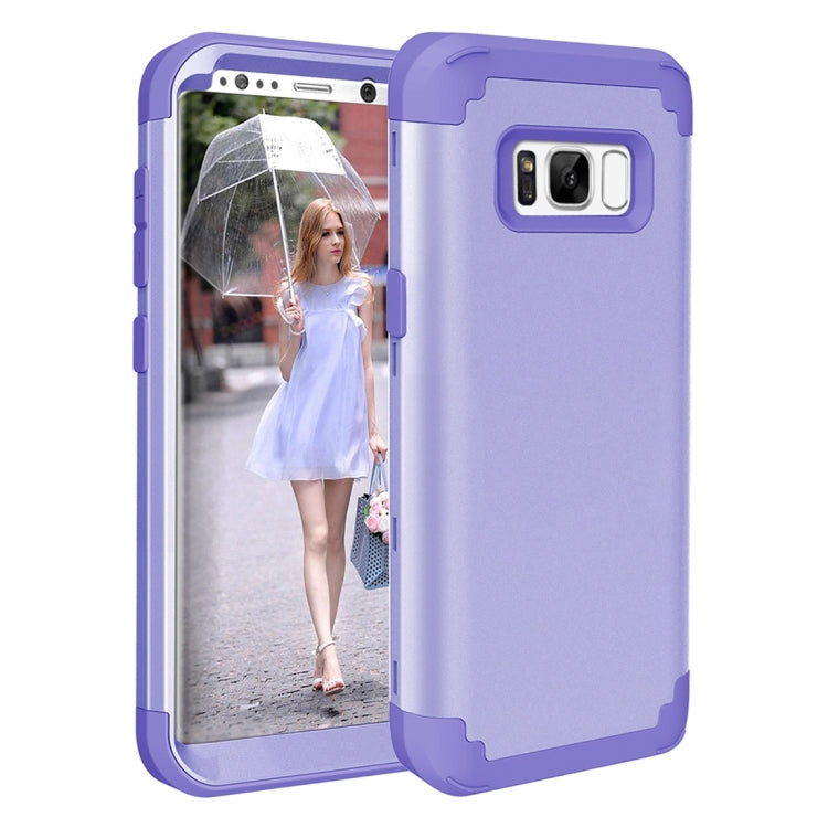 For Galaxy S8 + / G9550 Dropproof 3 in 1 No gap in the middle Silicone sleeve for mobile phone