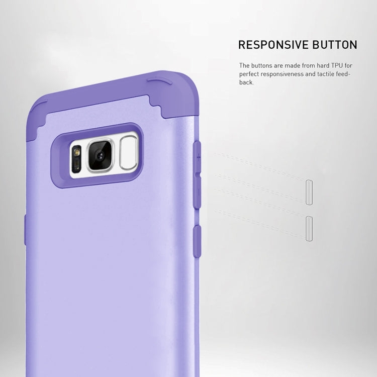 For Galaxy S8 + / G9550 Dropproof 3 in 1 No gap in the middle Silicone sleeve for mobile phone