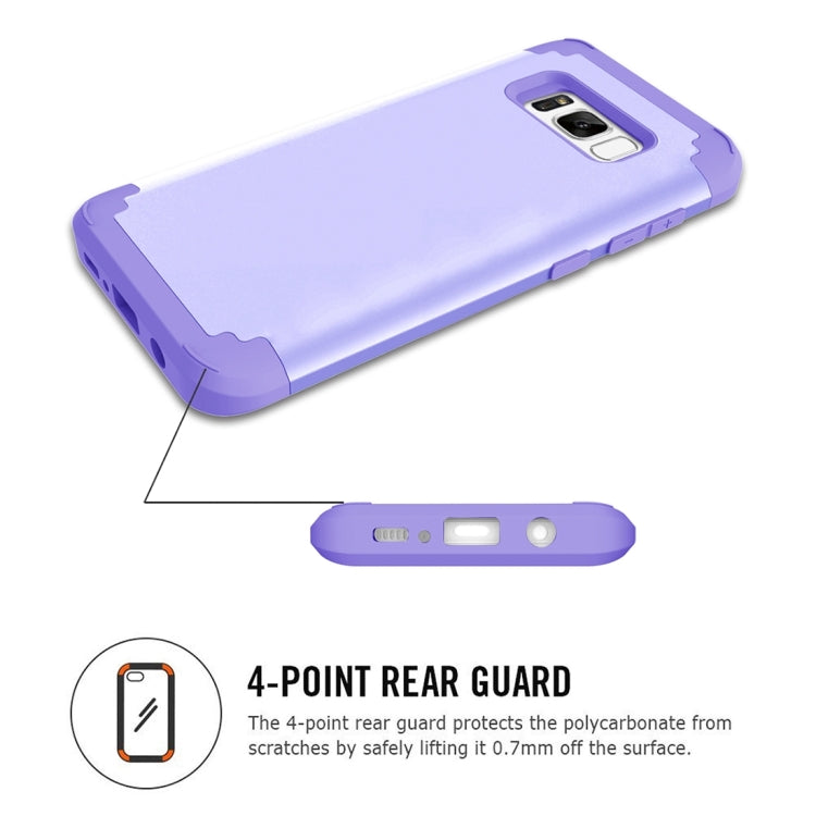 For Galaxy S8 + / G9550 Dropproof 3 in 1 No gap in the middle Silicone sleeve for mobile phone
