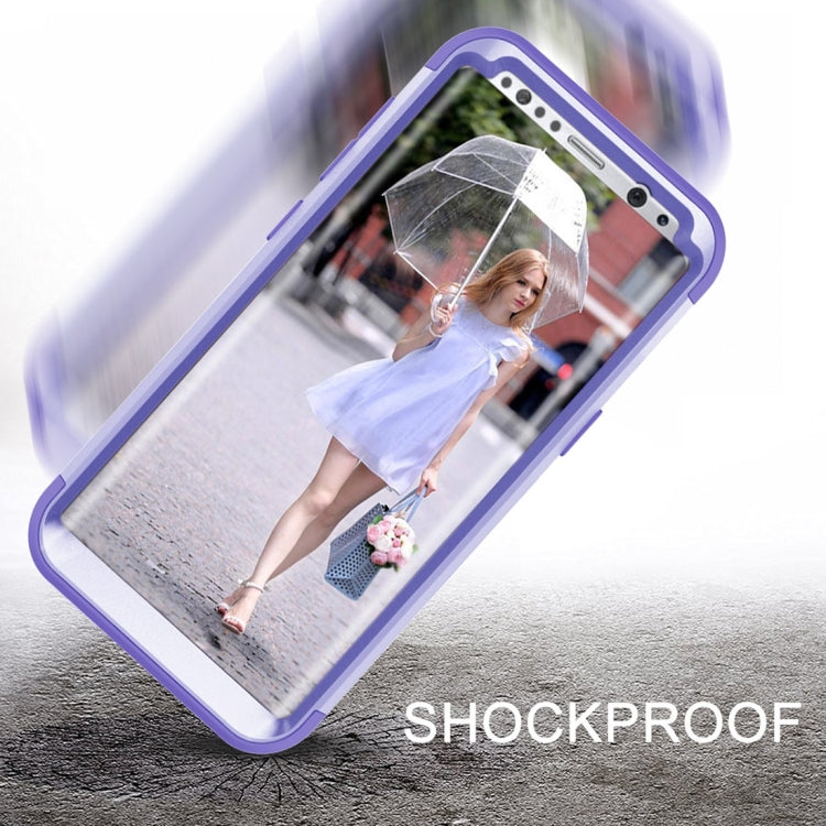 For Galaxy S8 + / G9550 Dropproof 3 in 1 No gap in the middle Silicone sleeve for mobile phone