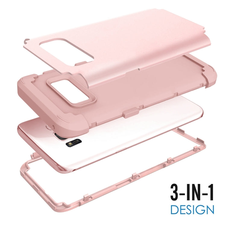 For Galaxy S8 + / G9550 Dropproof 3 in 1 No gap in the middle Silicone sleeve for mobile phone