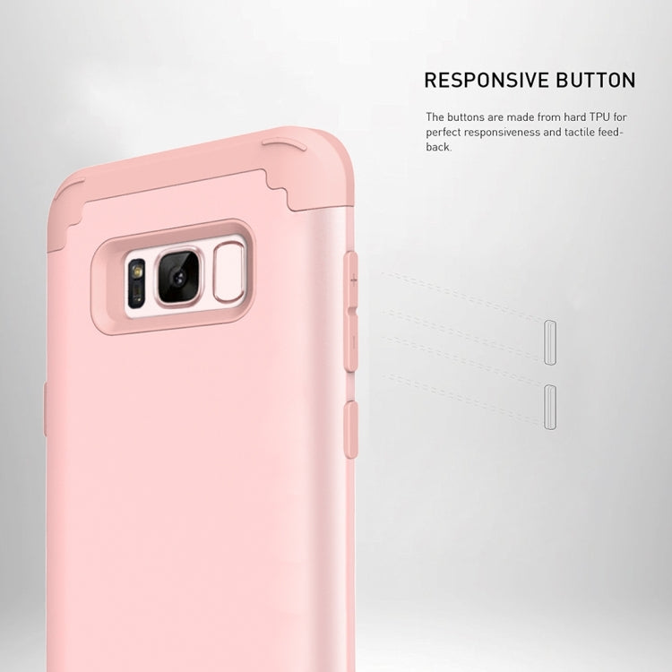For Galaxy S8 + / G9550 Dropproof 3 in 1 No gap in the middle Silicone sleeve for mobile phone
