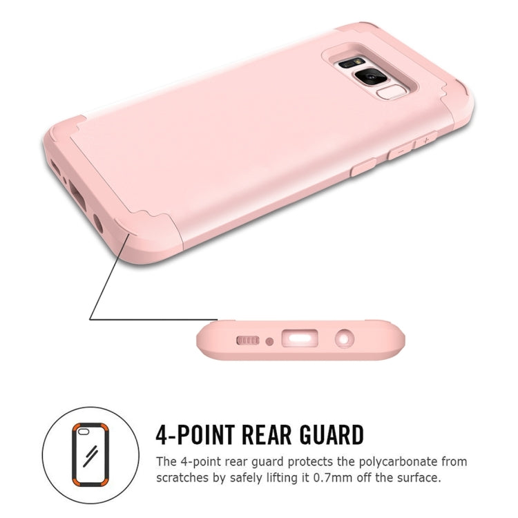 For Galaxy S8 + / G9550 Dropproof 3 in 1 No gap in the middle Silicone sleeve for mobile phone