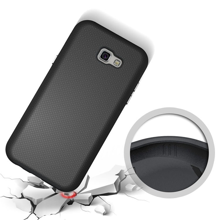For Galaxy A7 (2017) / A720 Ball Texture Anti-slip PC + TPU Protective Back Cover Case