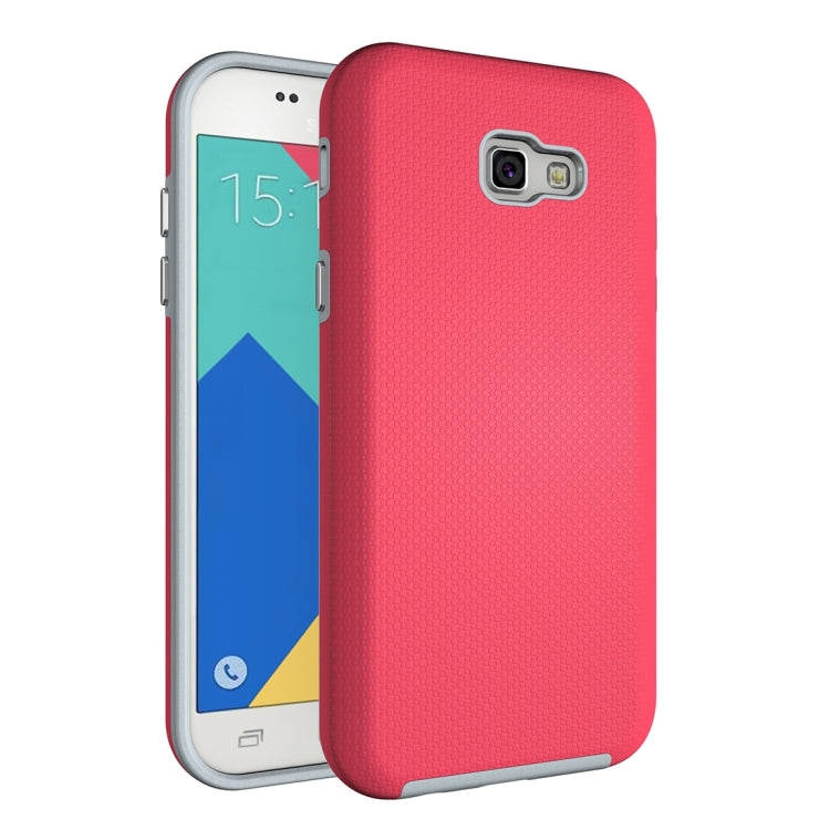 For Galaxy A7 (2017) / A720 Ball Texture Anti-slip PC + TPU Protective Back Cover Case
