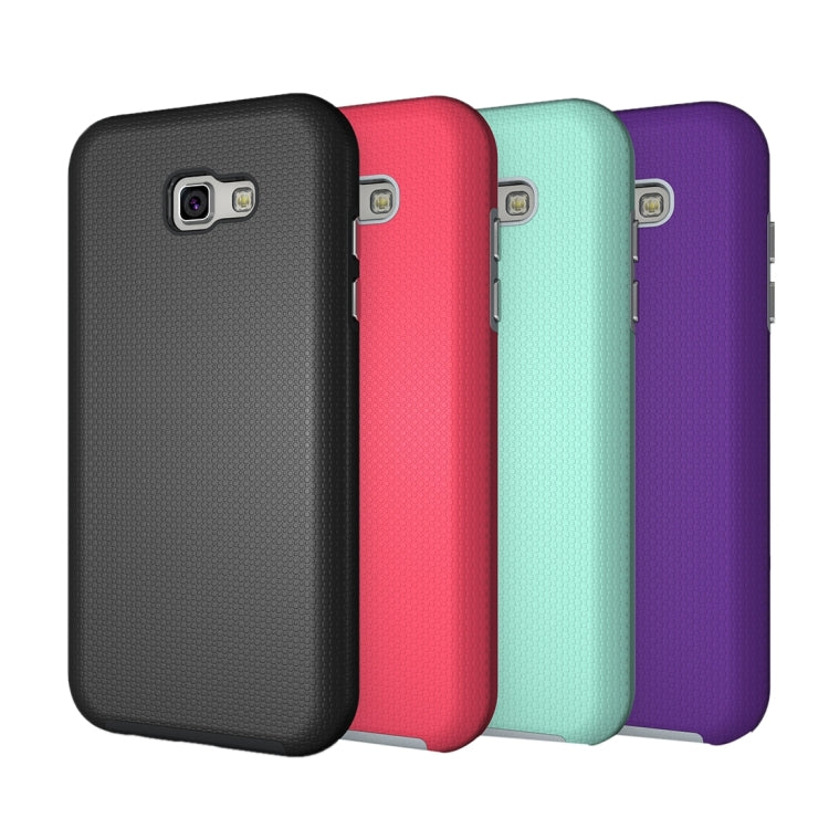 For Galaxy A7 (2017) / A720 Ball Texture Anti-slip PC + TPU Protective Back Cover Case