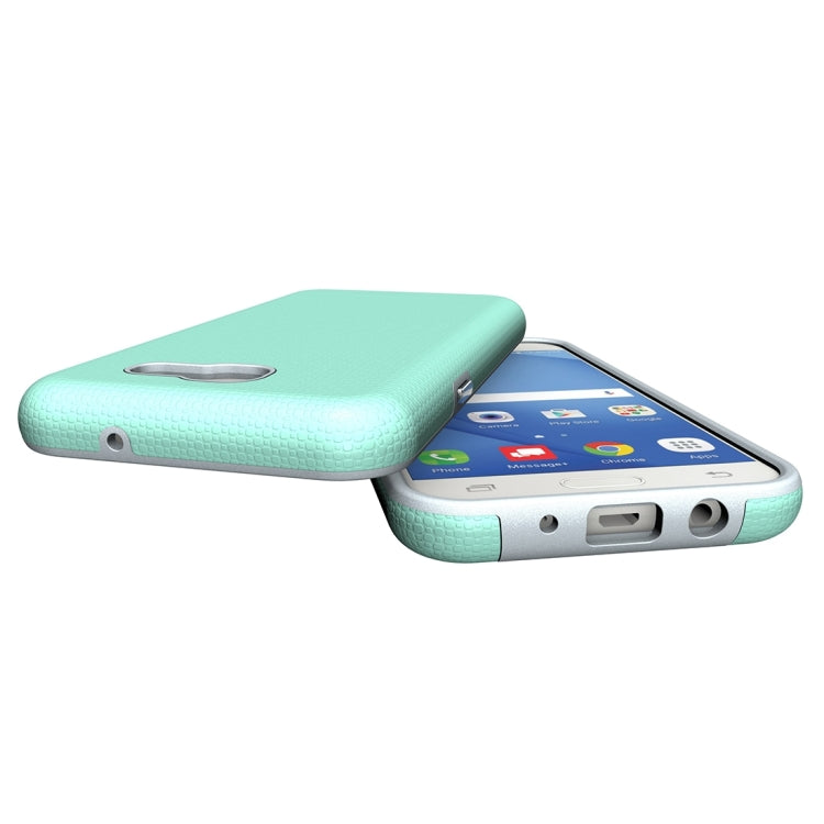 For Galaxy J3 (2017)(US Version) Ball Texture Anti-slip PC + TPU Protective Back Cover Case
