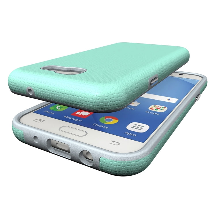 For Galaxy J3 (2017)(US Version) Ball Texture Anti-slip PC + TPU Protective Back Cover Case