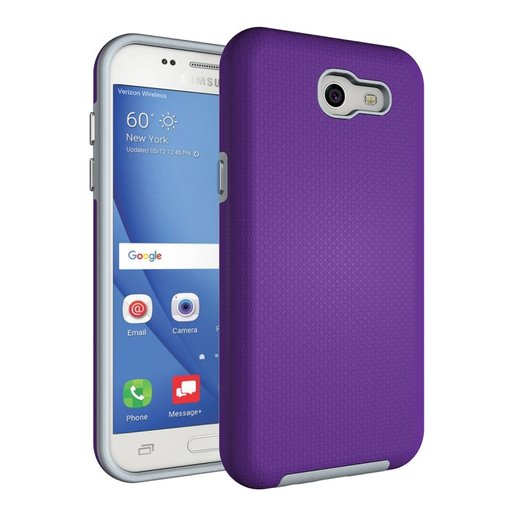 For Galaxy J3 (2017)(US Version) Ball Texture Anti-slip PC + TPU Protective Back Cover Case