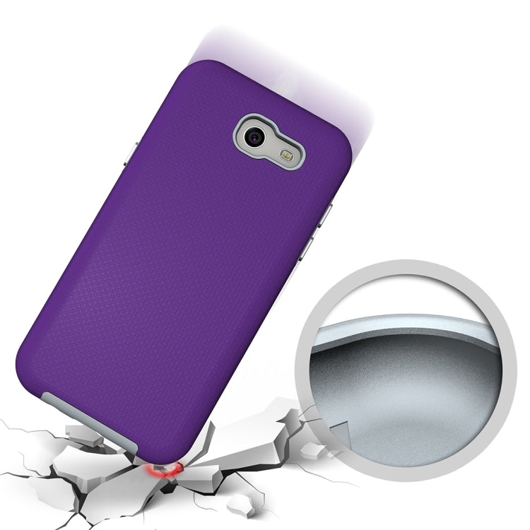 For Galaxy J3 (2017)(US Version) Ball Texture Anti-slip PC + TPU Protective Back Cover Case