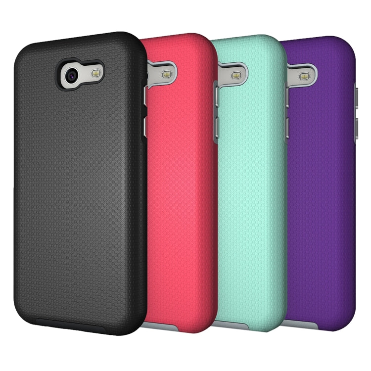 For Galaxy J3 (2017)(US Version) Ball Texture Anti-slip PC + TPU Protective Back Cover Case