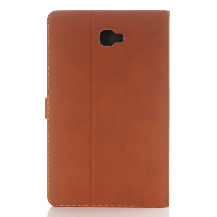 For Galaxy Tab A 10.1 / T580 Archaize Texture Magnetic Horizontal Flip Leather Case with Holder