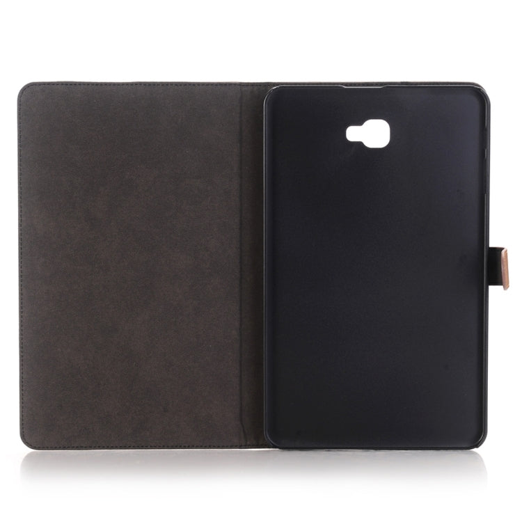 For Galaxy Tab A 10.1 / T580 Archaize Texture Magnetic Horizontal Flip Leather Case with Holder