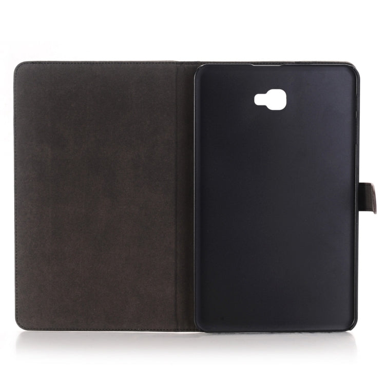For Galaxy Tab A 10.1 / T580 Archaize Texture Magnetic Horizontal Flip Leather Case with Holder