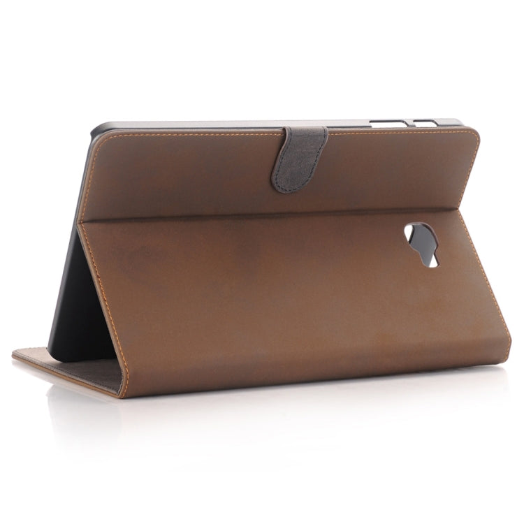 For Galaxy Tab A 10.1 / T580 Archaize Texture Magnetic Horizontal Flip Leather Case with Holder