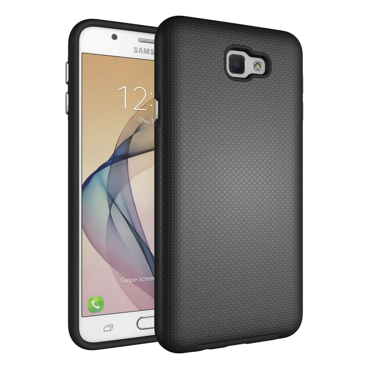 For Galaxy J7 Prime Ball Texture Anti-slip PC + TPU Protective Back Cover Case