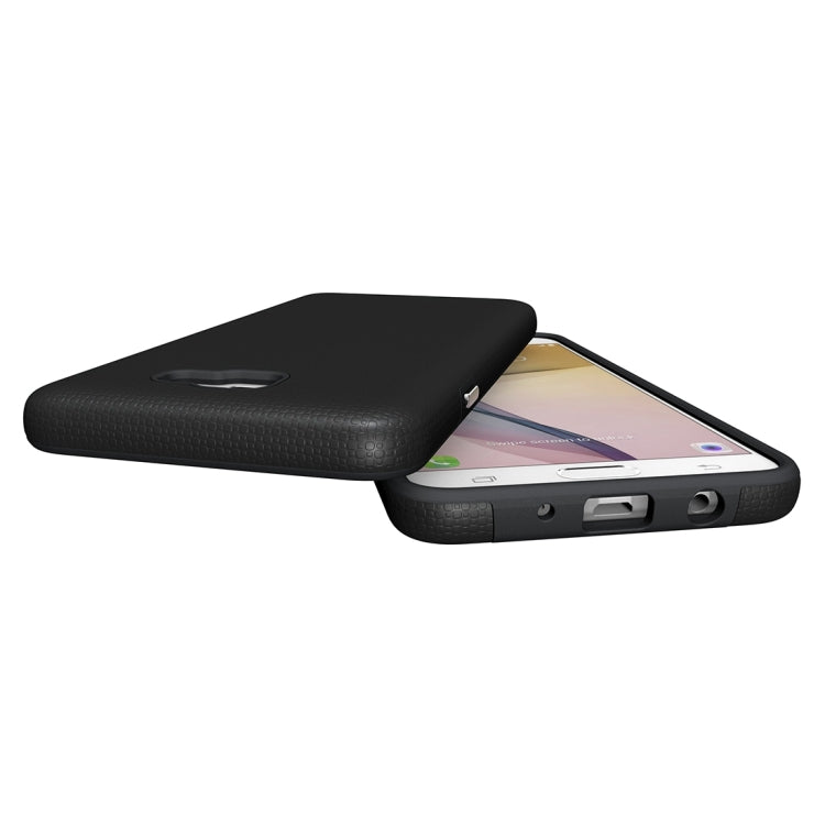 For Galaxy J7 Prime Ball Texture Anti-slip PC + TPU Protective Back Cover Case