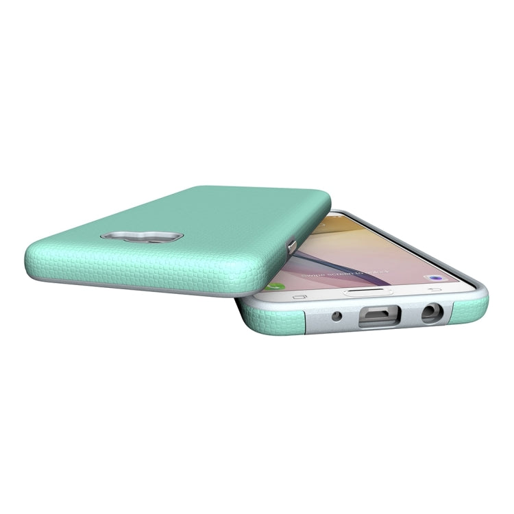 For Galaxy J7 Prime Ball Texture Anti-slip PC + TPU Protective Back Cover Case