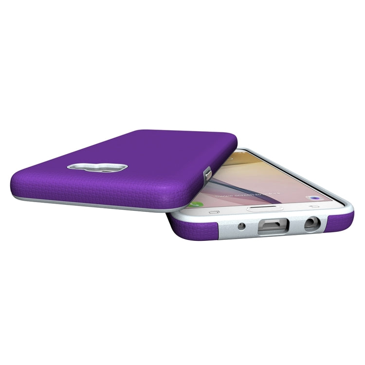 For Galaxy J7 Prime Ball Texture Anti-slip PC + TPU Protective Back Cover Case