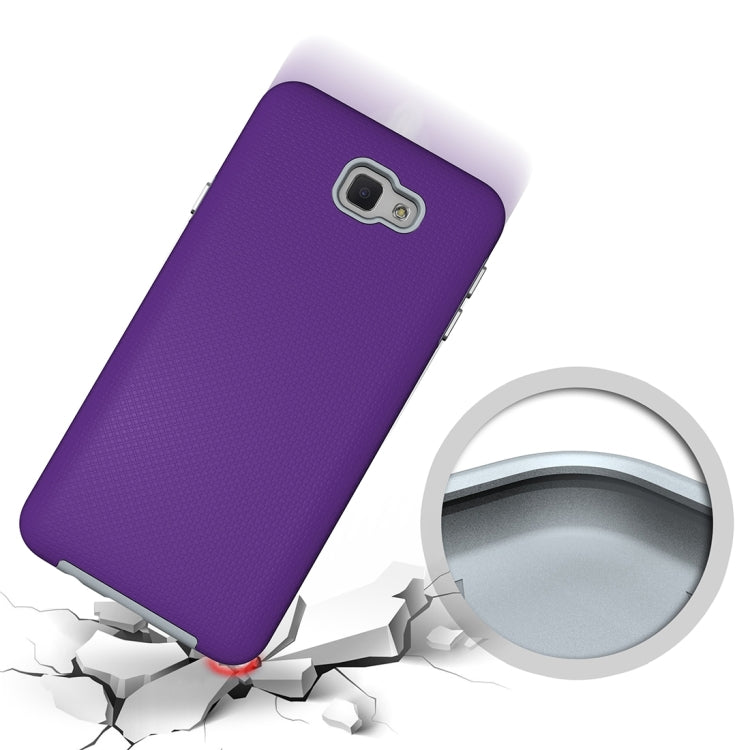 For Galaxy J7 Prime Ball Texture Anti-slip PC + TPU Protective Back Cover Case