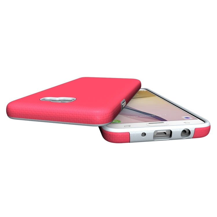 For Galaxy J7 Prime Ball Texture Anti-slip PC + TPU Protective Back Cover Case