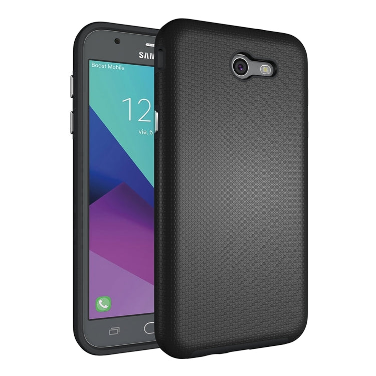 For Galaxy J7 (2017)(US Version) Ball Texture Anti-slip PC + TPU Protective Back Cover Case