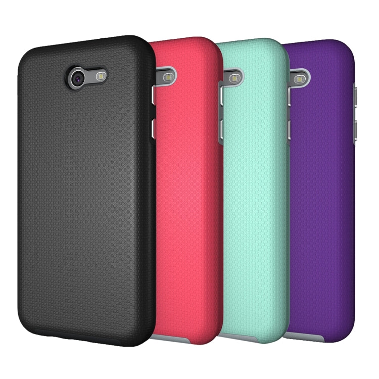 For Galaxy J7 (2017)(US Version) Ball Texture Anti-slip PC + TPU Protective Back Cover Case