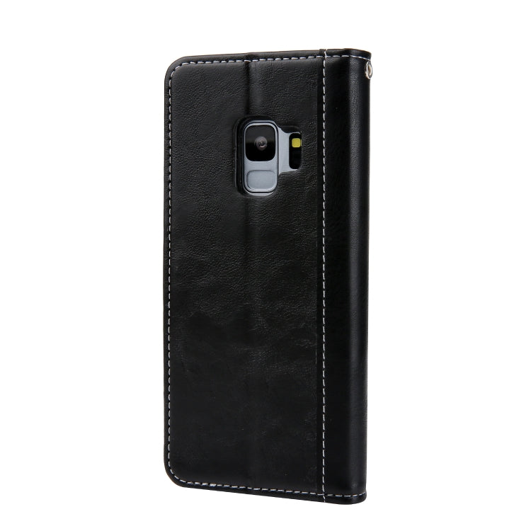 Retro Book Design Horizontal Flip PU Leather Case for Galaxy S9, with Holder & Card Slots