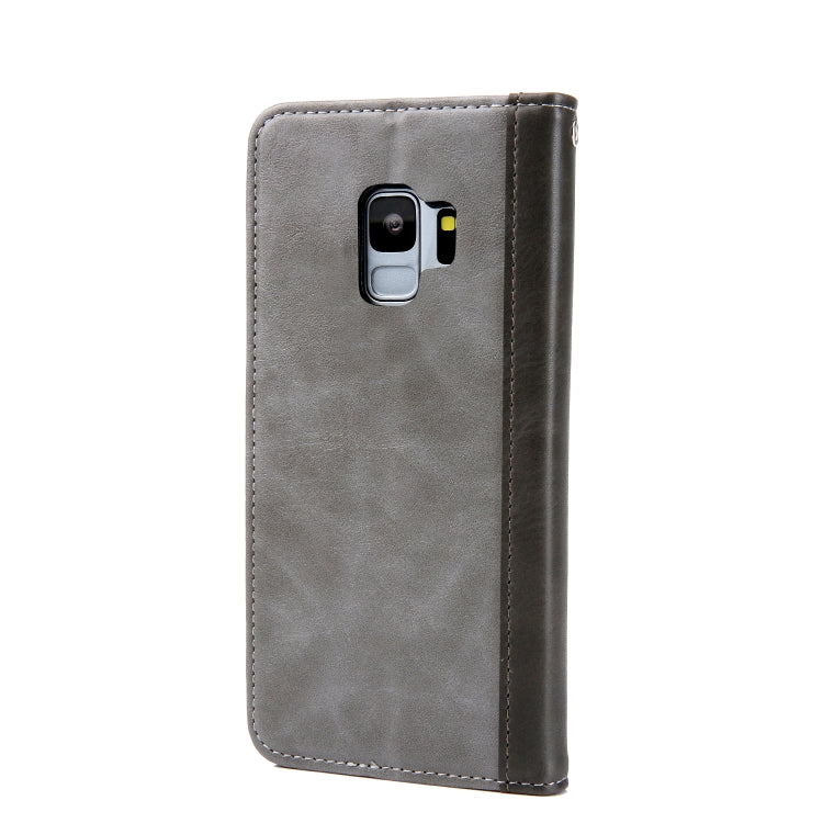 Retro Book Design Horizontal Flip PU Leather Case for Galaxy S9, with Holder & Card Slots