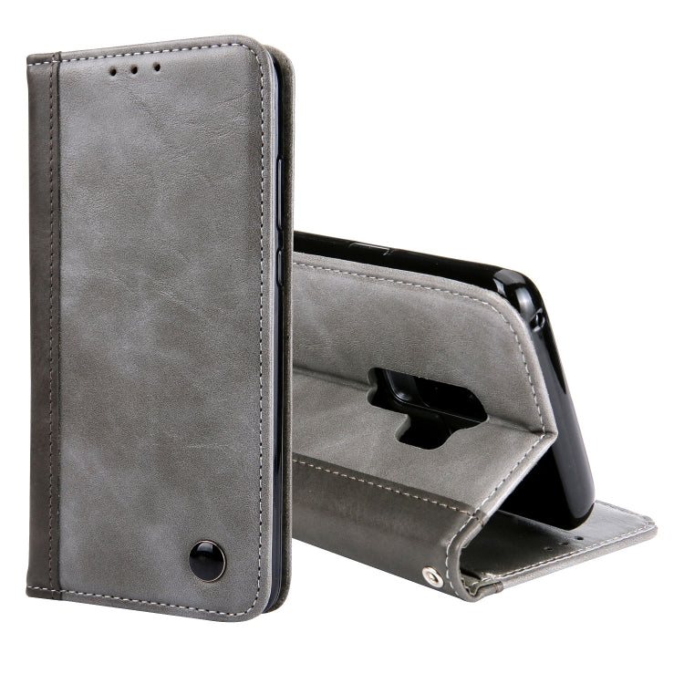 Retro Book Design Horizontal Flip PU Leather Case for Galaxy S9, with Holder & Card Slots