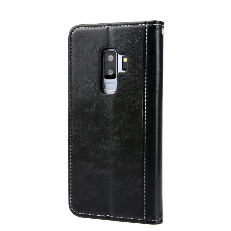 Retro Book Design Horizontal Flip PU Leather Case for Galaxy S9+, with Holder & Card Slots