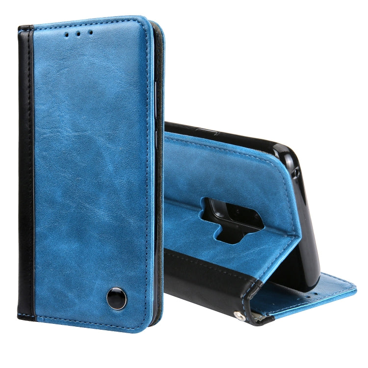 Retro Book Design Horizontal Flip PU Leather Case for Galaxy S9+, with Holder & Card Slots