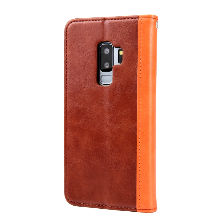 Retro Book Design Horizontal Flip PU Leather Case for Galaxy S9+, with Holder & Card Slots