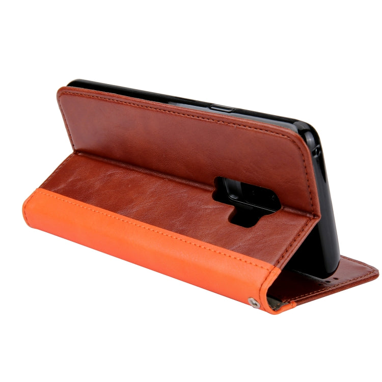 Retro Book Design Horizontal Flip PU Leather Case for Galaxy S9+, with Holder & Card Slots