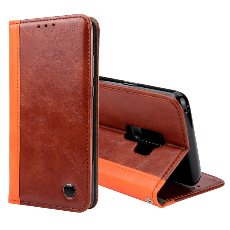 Retro Book Design Horizontal Flip PU Leather Case for Galaxy S9+, with Holder & Card Slots
