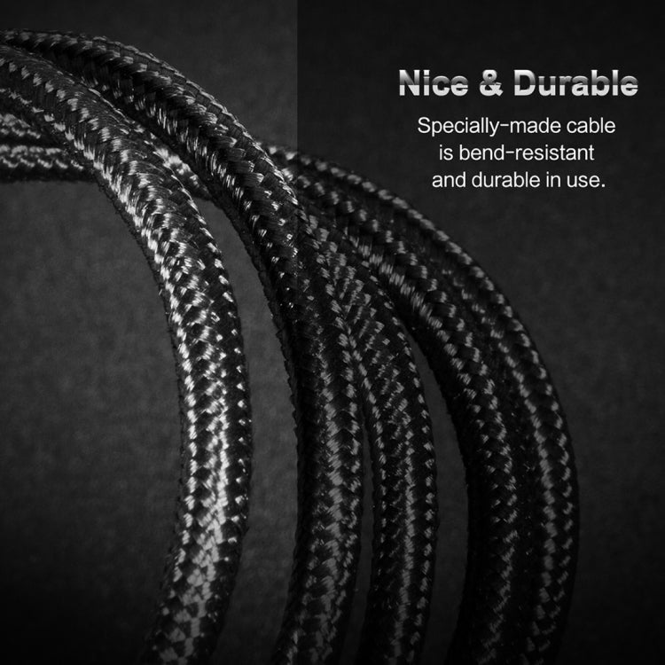 ROCK 1m Hi-Tensile 3A USB to USB-C / Type-C Data Sync Charging Round Cable, For Galaxy S8 & S8 + / LG G6 / Huawei P10 & P10 Plus / Xiaomi Mi 6 & Max 2 and other Smartphones