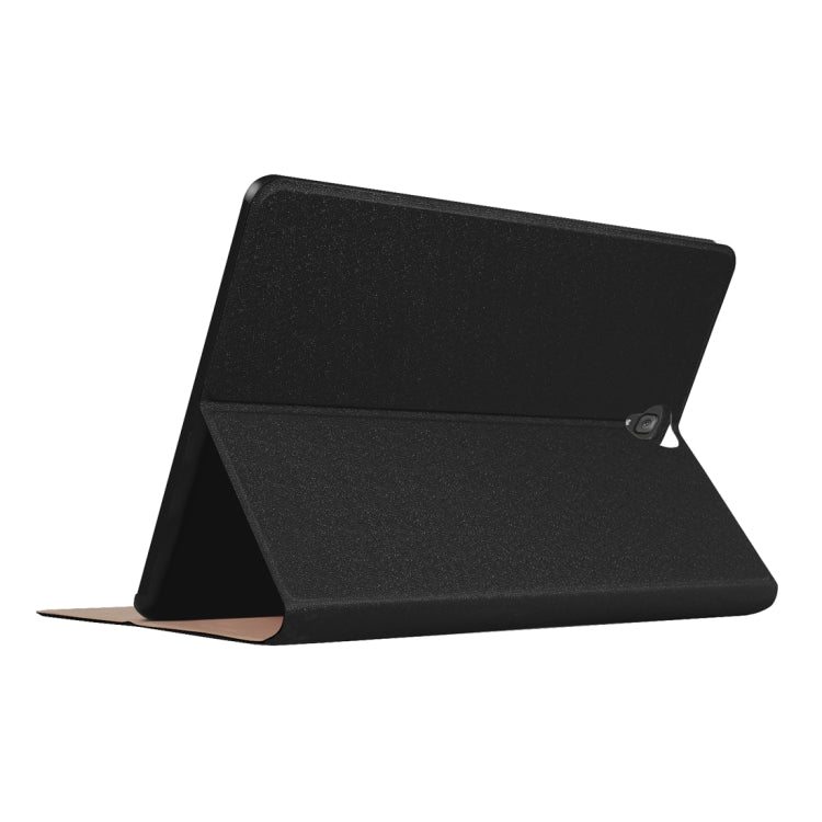 For Galaxy Tab S3 9.7 inch T820 / T825 Golden Stone Series PU Leather Stand Case Cover Shield