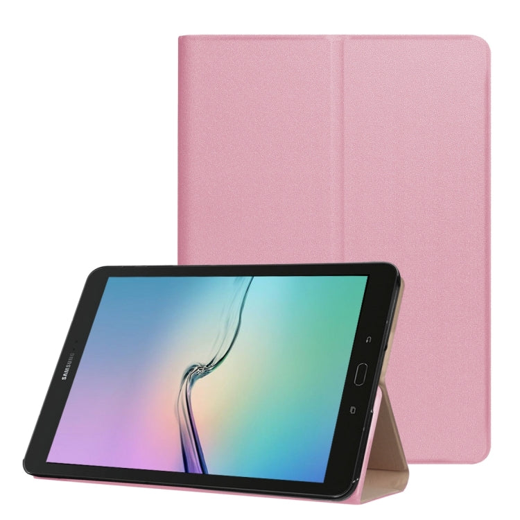 For Galaxy Tab S3 9.7 inch T820 / T825 Golden Stone Series PU Leather Stand Case Cover Shield