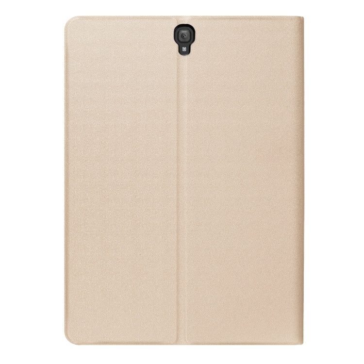 For Galaxy Tab S3 9.7 inch T820 / T825 Golden Stone Series PU Leather Stand Case Cover Shield