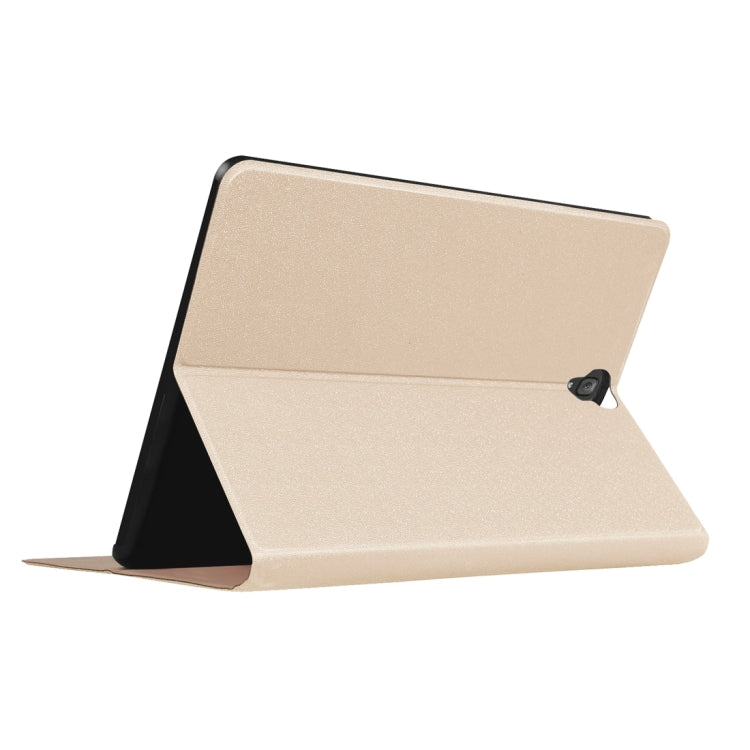 For Galaxy Tab S3 9.7 inch T820 / T825 Golden Stone Series PU Leather Stand Case Cover Shield