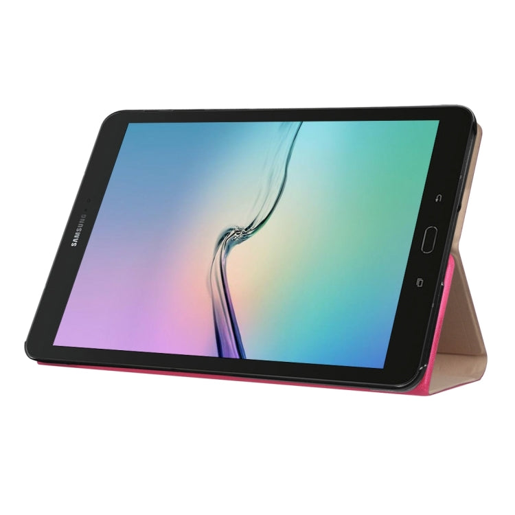For Galaxy Tab S3 9.7 inch T820 / T825 Golden Stone Series PU Leather Stand Case Cover Shield