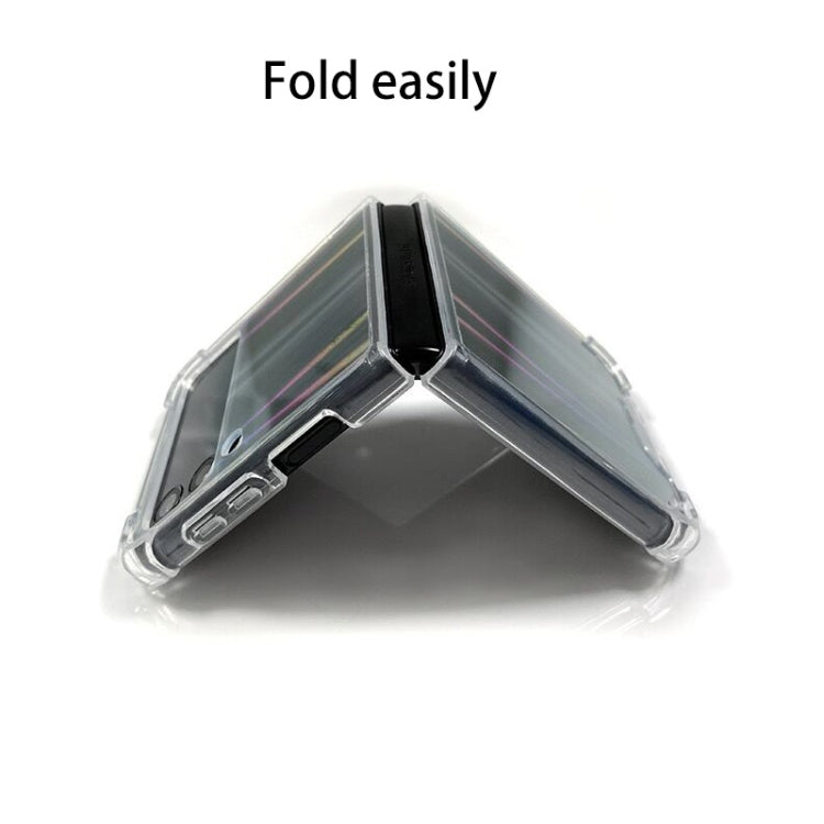 For Samsung Galaxy Z Flip3 5G Aurora PC + TPU Clear Four-corner Shockproof Protective Case(Transparent)