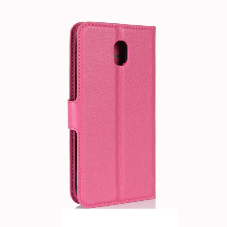 For Galaxy J7 (2017) / J7 Pro (EU Version) Litchi Texture Horizontal Flip Leather Case with Holder & Card Slots & Wallet