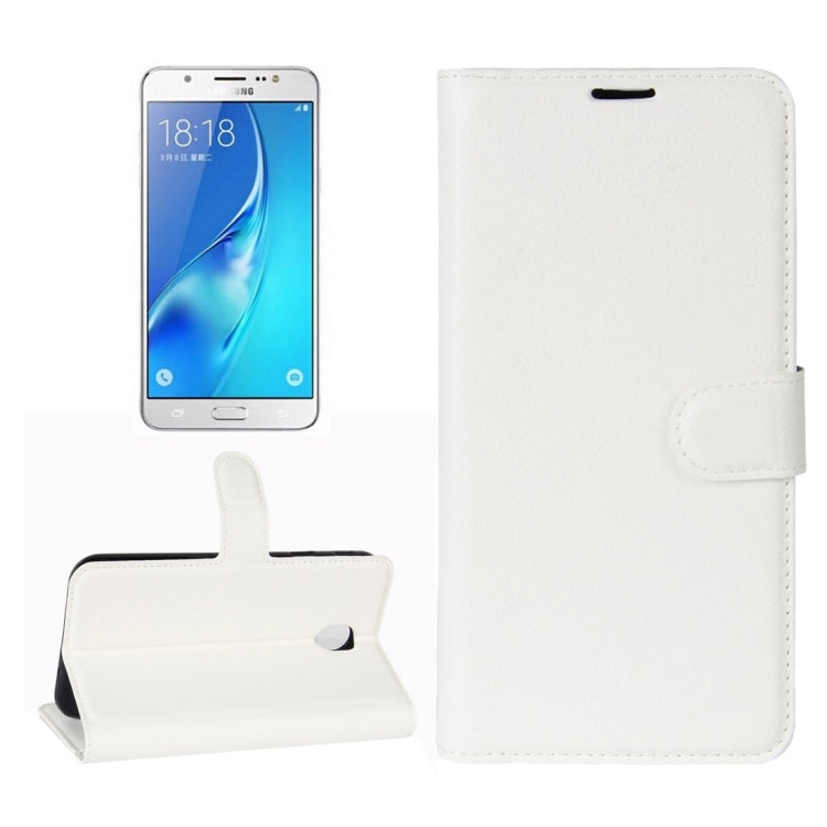 For Galaxy J7 (2017) / J7 Pro (EU Version) Litchi Texture Horizontal Flip Leather Case with Holder & Card Slots & Wallet