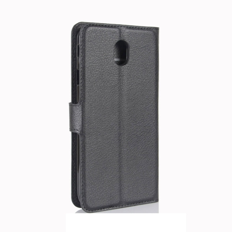 For Galaxy J3 (2017) (EU Version) Litchi Texture Horizontal Flip Leather Case with Holder & Card Slots & Wallet