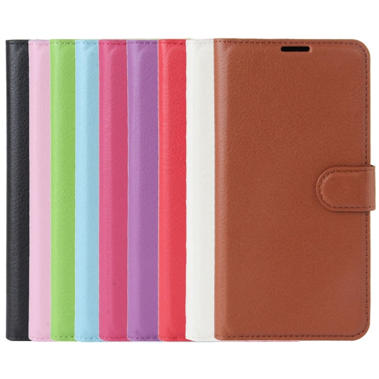 For Galaxy J3 (2017) (EU Version) Litchi Texture Horizontal Flip Leather Case with Holder & Card Slots & Wallet