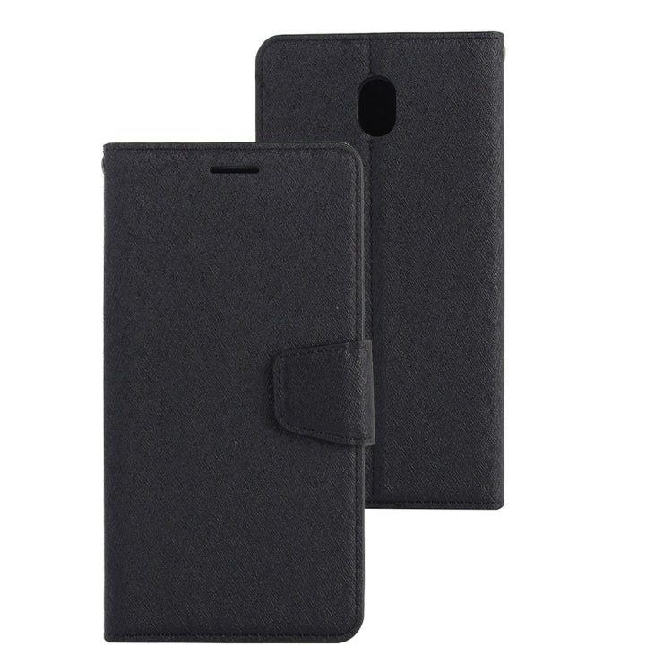 Silk Texture Horizontal Flip Leather Case for Galaxy J3 (2018) (US Version), with Holder & Card slots & Wallet & Photo Frame