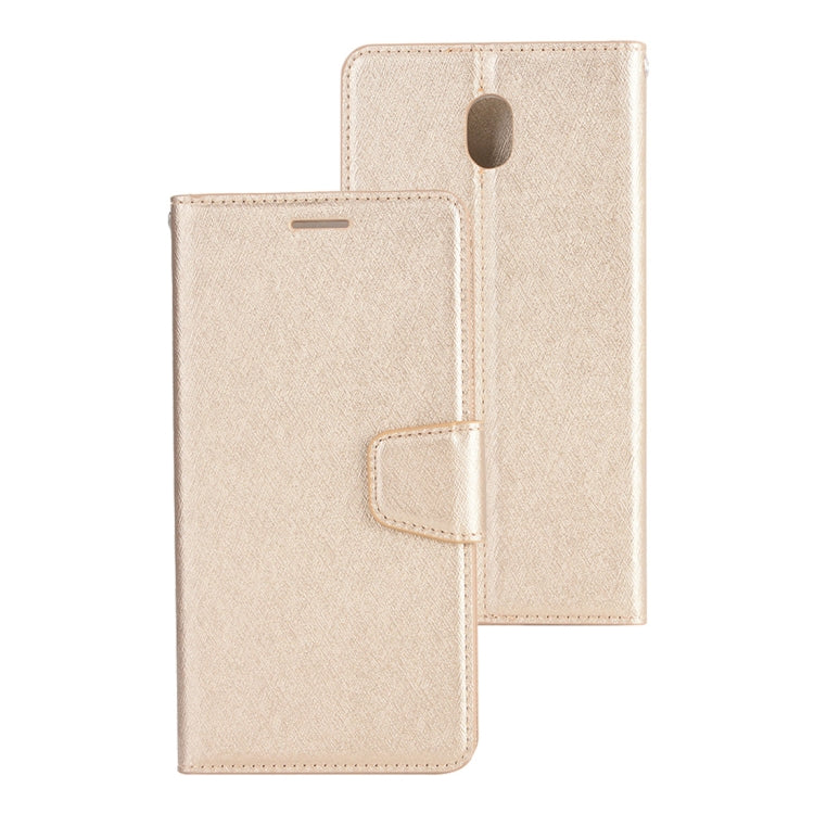 Silk Texture Horizontal Flip Leather Case for Galaxy J3 (2018) (US Version), with Holder & Card slots & Wallet & Photo Frame
